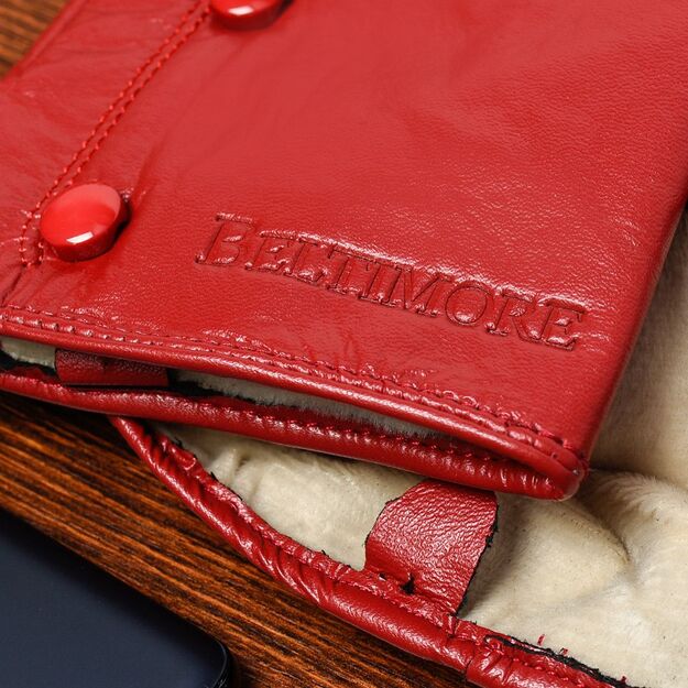 Raudonos odinės pirštinės  Beltimore® L/XL dydis